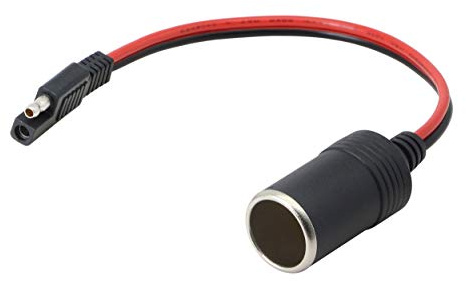 CERRXIAN Cargador de cigarrillos de coche de 14 AWG hembra a adaptador de desconexión rápida SAE Cable de carga de extensión, cargadores de coche de 12 V encendedor de cigarrillos a cable SAE