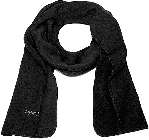 Gelante Classic Men Women Warm Fleece Scarf - 15-2066 Black