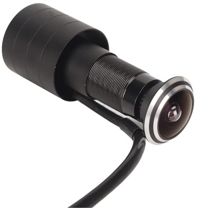 Telecamera IP Spioncino per Porta, Telecamera per Porta 1920P con Collegamento di Allarme Remoto, Telecamera per Interni Fish Eye Compatibile con Vari Sistemi Operativi per