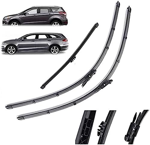 Scheibenwischerblätter-Set für Auto, vorne und hinten, für Ford, für Kuga MK2 2012 2013 2014 2015 2016 2017 2018 Scheibenwischer