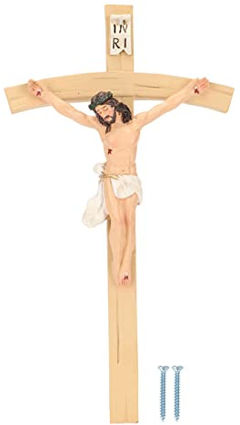 MINGZHE Väggkors Jesus Kristus Korsar Jesus Kristus Krucifix Handgjorda Utsökta Detaljer Krucifix Väggkors för Heminredning Presentsamling