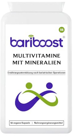 Bariboost Bariatrisches Multivitamin | Bariatrische Vitamine und Mineralstoffe | Vitamine für Patienten nach bariatrischen Eingriffen | Leicht zu schluckende Kapsel