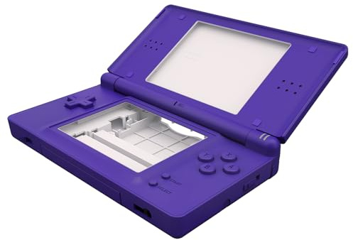 eXtremeRate Full Gehäuse Case für Nintendo DS Lite NDSL, DIY-Ersatz Voll Hülle&Knöpfen&Screen Protector Shell Zubehör für Nintendo DS Lite Handheld Spielekonsole(Lila)–KEIN Console