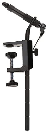 XIASABA Fliegenbinde-Schraubstock, Fliegenbinde-Materialien, 28,0 x 12,0 x 3,0 Eisen-Angel-Fliegenköder-Werkzeug mit Klemm-Tackle-Zubehör, Fliegenbinde-Materialien mit