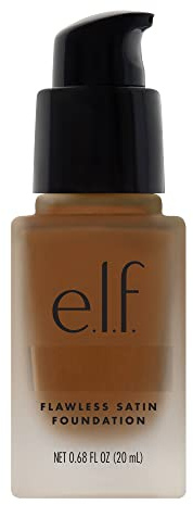 e.l.f. Flawless Finish Foundation, Lightweight & Medium Coverage, Semi-Matte Finish, Nutmeg, 0.68 Fl Oz (20mL)
