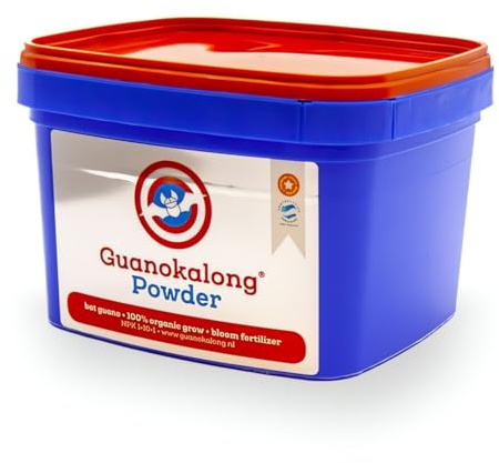Weedness Guanokalong Powder 0,5 kg - Abono natural para cultivo interior y exterior, tomates, pepinos, chilli (3 kg)