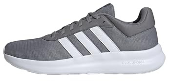 adidas Herren Lite Racer 4.0 Shoes, Grey Three/Cloud White/Cloud White, 41 1/3 EU