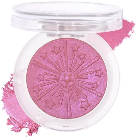 UCANBE Baked Blush for Cheek, Glow Blushing Palette - Seamless Silky Blendable Powder Blush Makeup Palette, Delivering Long Last Natural Ruddy Complexion, 03 Peony