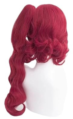 1pc Teruko Okura Parrucca Cosplay Anime Bungo Bungou Cani Randagi Stagione 4 Vino Rosso Clip Su Coda di Cavallo Costume Halloween Gioco Ruolo capelli
