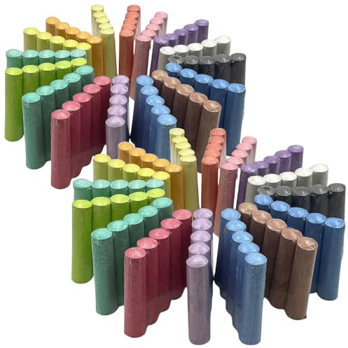 Playtastic gessetto da Strada per Bambini: 160. Gessetti per Strada., Lavabile, Privo di Sostanze nocive (Gesso Bambini, Gesso da Lavagna)