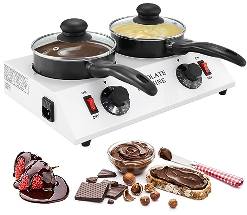 WICHEMI - Cioccolato Melting Pot, Riscaldatore di Cioccolato, Fondente Cioccolato, Casa Tempera macchina, Fusione Elettrica Commerciale per Cioccolato, Burro, Formaggio, Crema, Caram