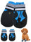 Jodsen Dog Boots, Set of 4 Waterproof Dog Shoes with Reflective Straps Anti-Slip Sole Outdoor Paw Protectors Puppy Shoes for Small Medium Dogs Autumn Winter (Blue, S)