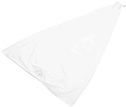 Cubierta del soporte para altavoces, cubierta decorativa para trípode de altavoz suave para conciertos Blanco