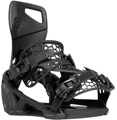 Nidecker Unisex-Erwachsene Supermatic Snowboard-Bindungen, Schwarz, XL (11-15)