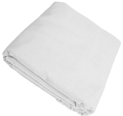 DOITOOL Lona Protectora de Algodón de Color Claro para Cubrir Muebles y Suelos, Lavable y Reutilizable, Adecuada para Proteger contra Polvo y Pintura en Trabajos de Pintura