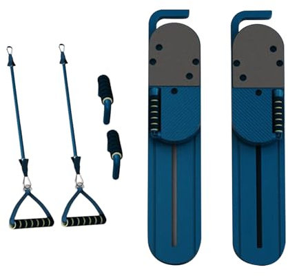 Split Pilates Reformer Set - Dispositivo de pilates para entrenamiento en casa - Entrenador abdominal multifunción para entrenamiento de tronco, fortalecimiento de extremidades, equilibrio, deportes
