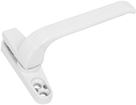 sourcing map Poignée de Fenêtre Verrouillable Poignée Porte Fenêtre Poignet aluminium Gauche Blanc
