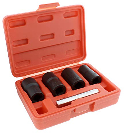 ABN® | Vriduttag set – 5 st metrisk flänsmutterutsugningssats bultgrepp