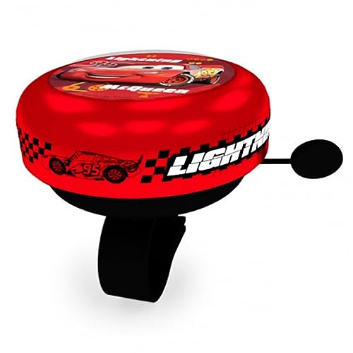 Disney CVC1571 Timbre para Bicicleta, Niños, Rojo, Durchmesser 55mm