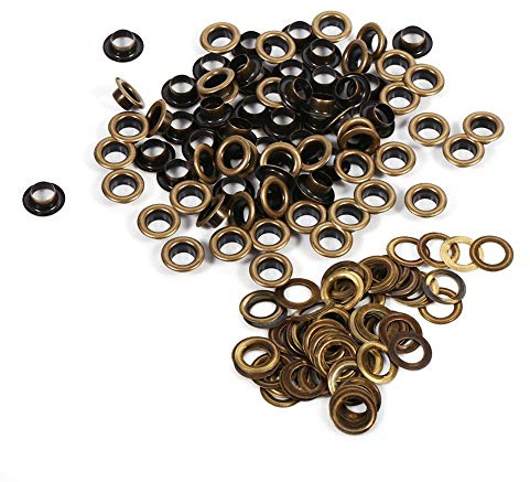Rivets à oeillets 10 mm, set complet avec rondelles pour tissus et cuir, accessoires de personnalisation , réparation chaussures sacs chapeaux, kit bricolage créatif pour couture artisanale