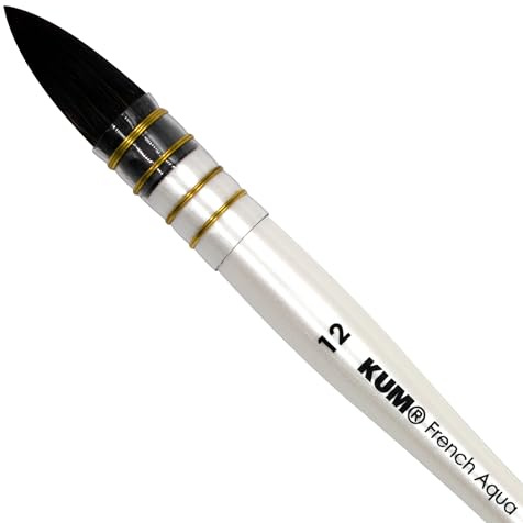 KUM AZ5144419 – pensel fransk aqua #12, med syntetfiber, 1 akvarellpensel