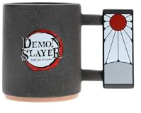 Demon Slayer Tasse mit Tanjiro Hanafuda-Ohrring als Griff - Offiziell lizenzierte Keramiktasse, Sammlertasse für Fans, 400 ml