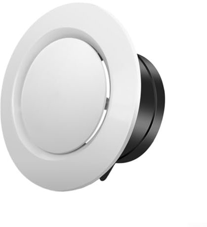 Oniissy Sfiato rotondo da soffitto in plastica, diffusore / valvola di estrazione, diffusore universale, valvola di aspirazione dell'aria / valvola di scarico, copertura per condotti di ventilazione,