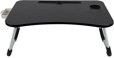 Bandeja de Servir plegable para cama color Negro 60x40x26cm