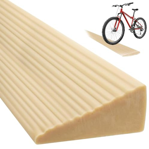Dörrtröskelramp 100 x 5,5 x 1,6 cm – tröskelramp av PVC för Sa ugroboter, rullstol, barnvagn, rullator och e-skoter (gul)
