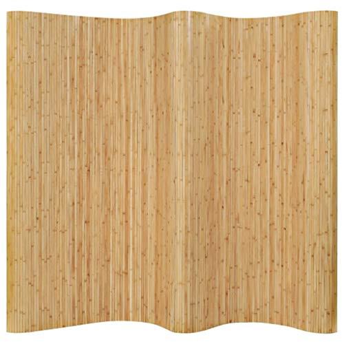 Tidyard Pannello Divisore per la Stanza in bambù Naturale 250x195 cm