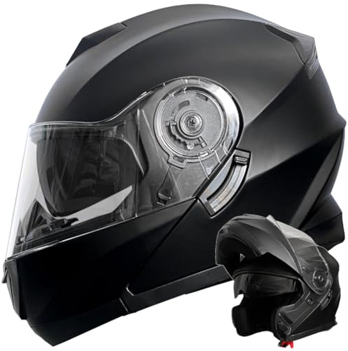 Klapphelm Motorradhelm RALLOX 160 matt schwarz Größe S Sturzhelm Helm Rollerhelm