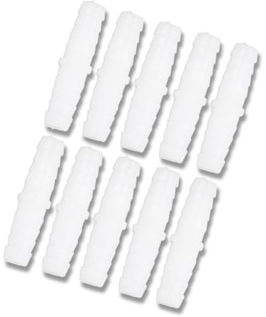 SALALIS Kunststoff-Schlauchtüllen, Schlauchverbinder, Gerade Tüllen, Patch-Armaturen, Adapter-Armaturen (10 Stück) (9mmx9mm)
