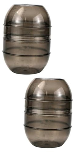 CANIGHT 2pezzi Tazza Miscelazione Per Colorazione Con Scala Graduata Ciotola Per Tinta Facile Da Pulire e Conservare Per Uso Professionale e Fai Te