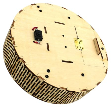 VANZACK Diy Wooden Robot Vacuum Cleaner Model Building Kit for Kids Stem Science Experiment Educational Toy Science Models Stem Projects