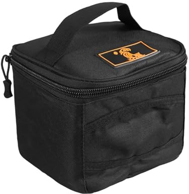 Tactical Ammo Pouch Foldable Rifle Cartridge Bag Portable Ammunition Box For Outdoor Hunting Shooting Bullet Storage Case (Black)
