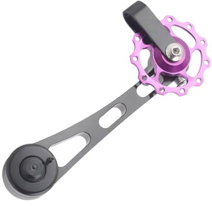 Tendicatena a velocità singola, accessorio per bicicletta a scatto fisso, facile installazione e allineamento della catena liscio, kit di conversione antiruggine per mountain bike, pendolari, guida