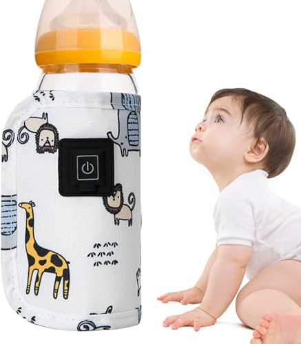 Calentador de botellas portátil - Protección de aislamiento de viaje USB de Milk Keeper | El calentador inteligente de leche rápida tiene un soporte inteligente de control de temperatura para