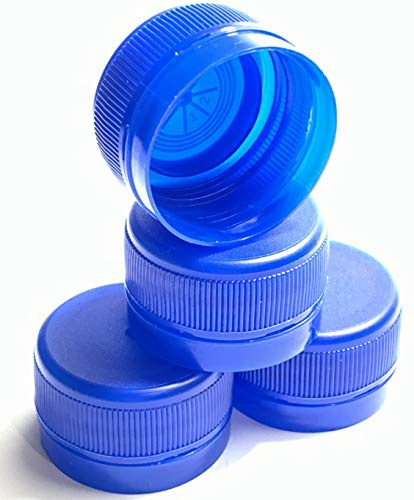 Reseal Water Bottles Perfectly to Take Alcohol Anywhere with Matching 28mm Bottle Caps (12) | Leak Free, Fits Fiji | Get Drinks Into Concerts, Sports, Festivals, Events | Includes 12 Blue Screw Lids