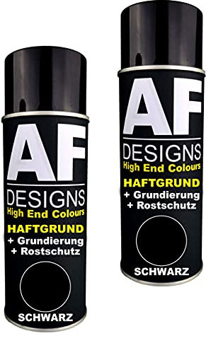 Alex Flittner Designs 2 x Adhesive Primer Spray Can Black Primer Rust Protection Car Paint
