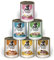 DOGGY Dog Paté Mix 2, 6 x 800 g, Nassfutter für Hunde im Probierpaket, getreidefreies Hundefutter mit Lachsöl und Grünlippmuschel, Alleinfuttermittel mit hohem Fleischanteil, Made in Germany