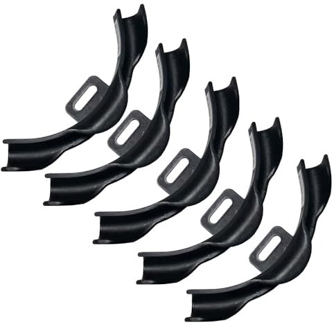 (Pack of 5) TMKOOL Plastic Polymer 1/2 inch PEX Pipe Bend Support 90 Degree Elbow Bend With Mounting Plate (5pcs 1/2 inch)