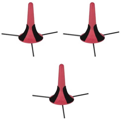 BESTonZON 3pcs Cornet Stand Detachable Legs Professional Metal Trumpet Stand for Wind Instrument Players