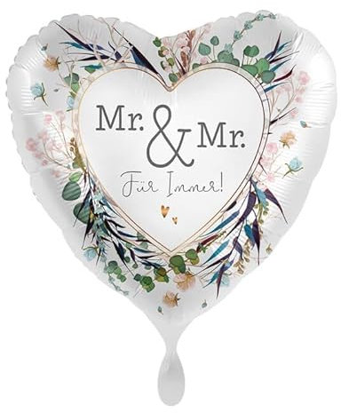 NEU Folienballon - Mr & Mr - ca. 45cm Durchmesser