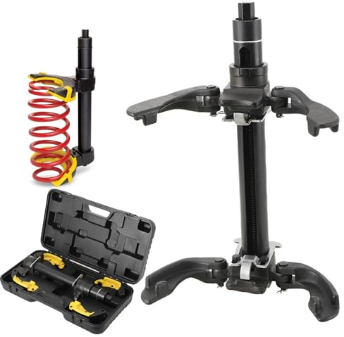 ECUTEE Kit Compressore a Molla Ammortizzatore per Auto, 2300 kg /5070 LBS Compressore a Molla MC Pherson Set Tenditori per Ammortizzatore, Portatile Rimozione Molle di Sospensione per Auto SUV