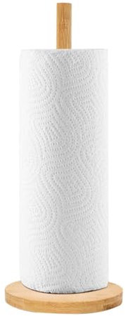 Küchenpapierhalter Stehend Holz, Küchenrollen Halter Ohne Bohren, Landhausstil Papierrollenhalter Für Küchentheke, Geeignet Für Standard Und Jumbo Größe Küchenrollen, KüChe KüChenrollen Organisieren