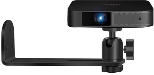 xiruiubao Beamer Halterung Wand Beamer Wandhalterung 360° Drehbar Metall Projector Stand,1/4-Zoll-Schraubengröße Projektor Halterung für Heimkino Büro Wohnzimmer Schlafzimmer,Projector Stand Schwarz