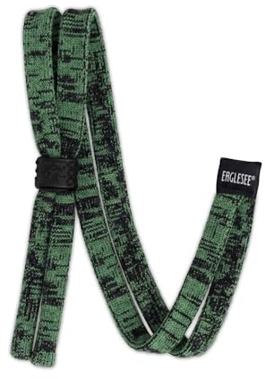 EAGLESEE Glasögonband av bomull i arméstil, justerbar glasögonhållare för män och kvinnor, Grön armé, 40 cm (closed) – 75 cm (fully extended)