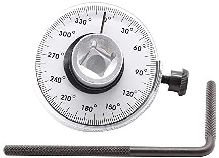 Shiwaki Misuratore angolare di coppia,set di chiavi dinamometriche regolabili da 1/2,strumento di misurazione professionale