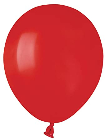 Busta 100 palloncini in lattice naturale Premium Quality A50 (Ø 13cm / 5), rosso