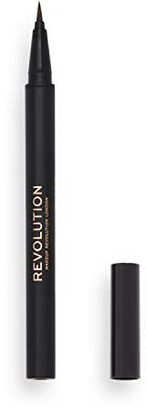Makeup Revolution, Colpo di capelli, Penna per sopracciglia, Marrone medio, 0,5ml